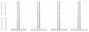 2 db betonszürke MDF falra szerelhető fiókos polc 60x23,5x10 cm