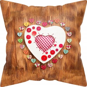 Dekorációs Párnahuzat Valentin Nap Nőnap 40x40 Jancsi Párna Ajándék