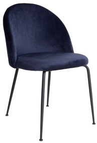 Stílusos szék Ernesto, kék / fekete