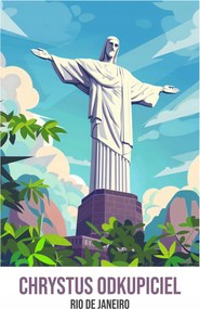 Poszter 39,5x55cm Megváltó Krisztus