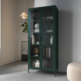 ANGELO vitrin, 800 x 1850 x 450 mm, Modern: palackzöld