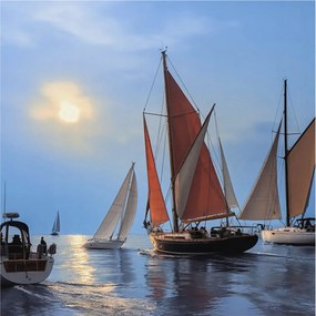 Tapéta Flizelin Falfestmény Prémium Vitorlás kaland 250x250 Ragasztó