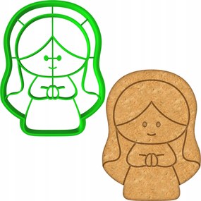 Karácsonyi Mézeskalács Forma Karácsonyra Mária 8cm