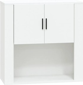 vidaXL fehér szerelt fa faliszekrény 80x33x80 cm
