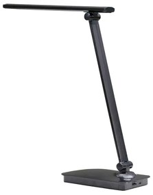 ONLI - LED Dimmelhető asztali lámpa USB porttal DESKI LED/7W/230V 4000K fekete