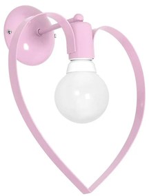 Milagro Gyermek fali lámpa LOVE 1xE27/60W/230V halvány rózsaszín LU9952