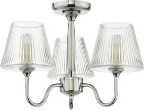 Dar Lighting modern mennyezeti lámpa rimaz csiszolt króm darrim5350