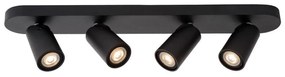 Lucide 23954/21/30 - XYRUS 4xGU10/5W/230V LED spotlámpa, fekete
