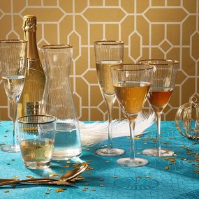 GOLDEN TWENTIES boros pohár arany szegéllyel 280 ml