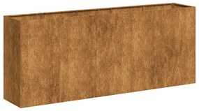 vidaXL ültető rozsdás 200x40x80 cm időjárásálló acélból
