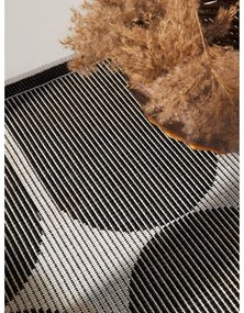 Fekete-fehér kültéri-beltéri futószőnyeg 80x250 cm Duet Bowen – NORTHRUGS