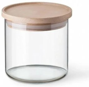 Simax 5162 üvegdoboz fa fedéllel, 0,5 l