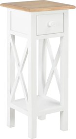 vidaXL fehér fa kisasztal 27 x 27 x 65,5 cm