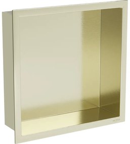Mexen X-Wall-R fürdőszoba süllyesztett polc kerettel 30 x 30 cm, Arany - 1950303010