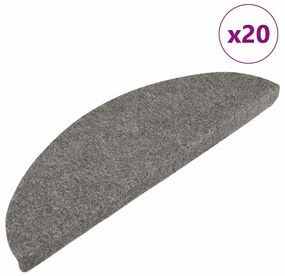 20 db fekete öntapadó lépcsőszőnyeg 56 x 17 x 3 cm