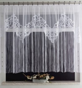 Mg Függöny Jacquard+zsinór 4264 Fehér 250x150 szalag