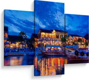 Egy kép Hoi An éjszakai városáról, Vietnam (90x60 cm)