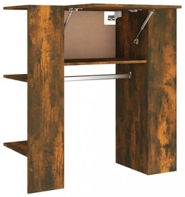 füstös tölgy színű szerelt fa előszobaszekrény 97,5x37x99 cm
