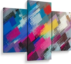 Kép - Színes ecsetvonások (90x60 cm)