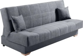 Kinyitható heverő, szürke, GINY