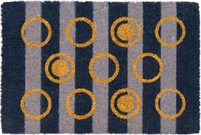 Lábtörlő cipőhöz 40x60 kókusz Couleur csillámos arany karikák