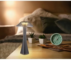 Globo 21025S-LED Dimmelhető Asztali lámpa tölthető AMBRA LED/2,5W/3,7V 2700K/4500K/6500K fekete