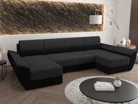 Sarok ülőgarnitúra U Radiant U4 (fekete + sötétszürke). 1057538