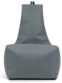 Sötétkék bőrutánzat babzsákfotel Icy XL – So Soft?