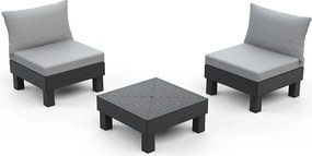 Elements balkon kerti bútor szett grafit