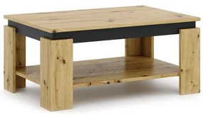 Dohányzóasztal Artisan Tölgy/Fekete Színben TURIA