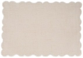 Lenkeverék tányéralátét 30x43 cm Noura – Tiseco Home Studio