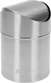 Asztali kosár billenő mini szemetes vödör rozsdamentes acél