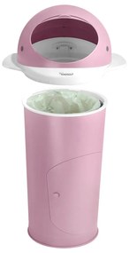 Rózsaszín műanyag szemetes pelenkákhoz 25 l Whale – Kindsgut