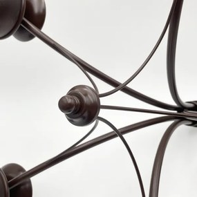 Brilagi - LED Csillár láncon COTTAGE 5xE14/40W/230V tölgy/barna