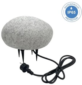 Kültéri dekorlámpa LUMISTONE 1xE27/15W/230V IP65 átmérő 26,5 cm