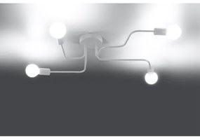 Sollux SL.1442 - Felületre szerelhető csillár VECTOR 4xE27/15W/230V fehér