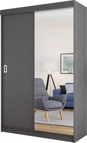 Bill 1 138 Tolóajtós Szekrény 138cm, Grafit