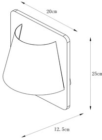 Lucide 77281/01/70 - Fali lámpa IDAHO 1xE14/15W/230V barna