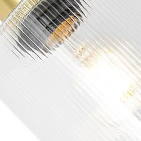 Art Deco mennyezeti spotlámpa arany üveggel, állítható - Laura