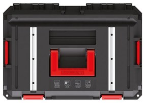 Szerszámtáska A, 40,7 cm, szorítórudak, fekete