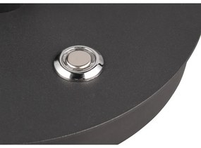 Fekete LED asztali lámpa fém búrával (magasság 56 cm) Nala – Trio Select