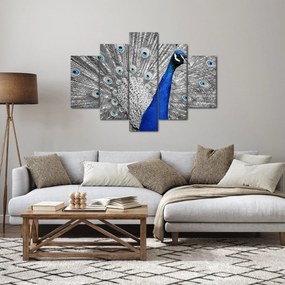 Kék páva képe (150x105 cm)