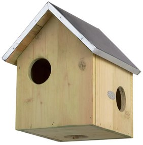 Mókus fa ház, cink tetővel, 25 x 29 cm