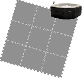 Puzzle Habszivacs Szőnyeg Spa Intex Pure Jet &amp; Bubble 218x218x71 cm