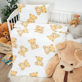 4Home Teddy gyerek pamut ágyneműhuzat kiságyba, 100 x 135 cm, 40 x 60 cm, 100 x 135 cm, 40 x 60 cm
