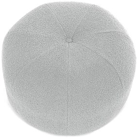 Szürke Színű Puff Különleges Bouclé SzövetbőlAK-307