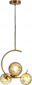 Mennyezeti Lámpa Lógó Csillár Gömb Arany Sárgaréz