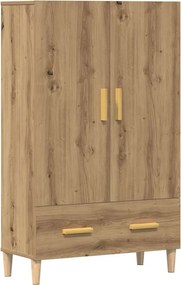 vidaXL Highboard artisan tölgy 70x31x115 cm gépi úton előállított fa