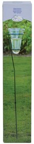 Leszúrható fém csapadékmérő állvány, mérő üveggel, 133 cm, 0,55 literes