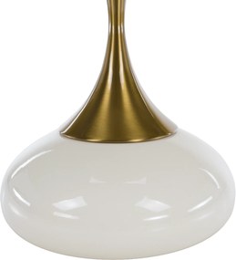 Kisasztal, fehér Ivory/arany, FEJ